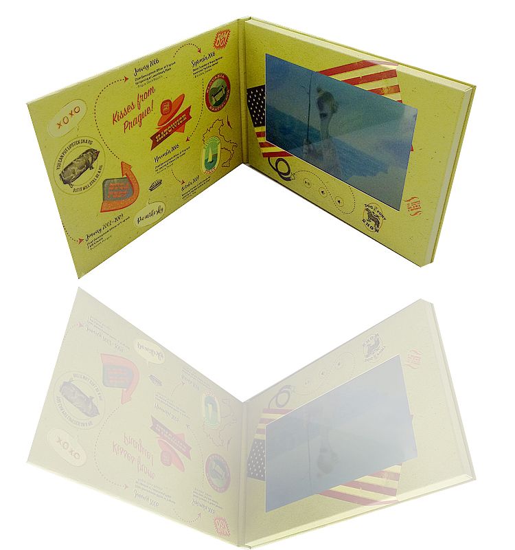 7 inch Sexy Video Card Brochure/Hardcover Video Booklet For Promotion