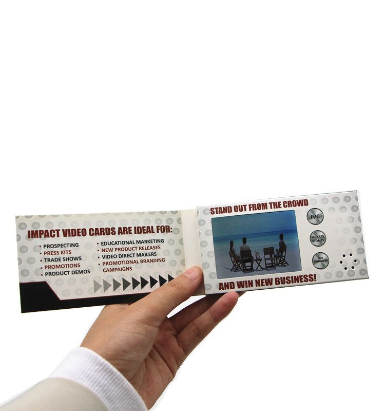 Unique Product Digital Mini Video Name Card With 2.4 inch LCD Screen For Business Promotion