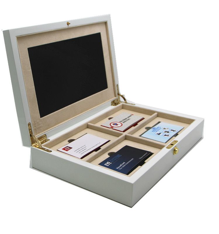 Invitation Box With Mirrored Acrylic With LCD Screen Video Gift Box 