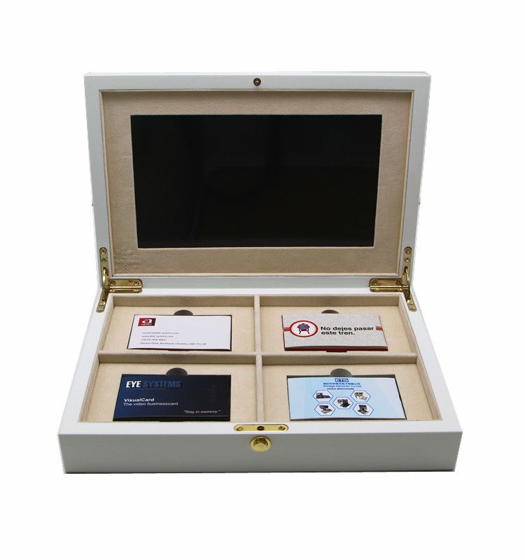 Invitation Box With Mirrored Acrylic With LCD Screen Video Gift Box 