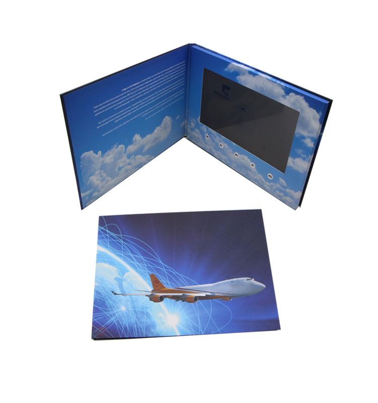 10.1 inch HD Screen Video Invitation Brochure Video Wedding Card Video Greeting Card With lcd Screen