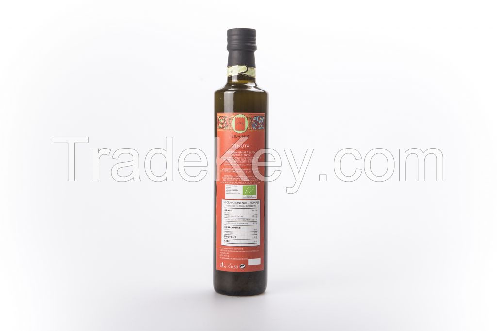 Erminio - P.D.O./ D.O.P. Organic Extra Virgin Olive Oil Cold Extraction 100% Italian