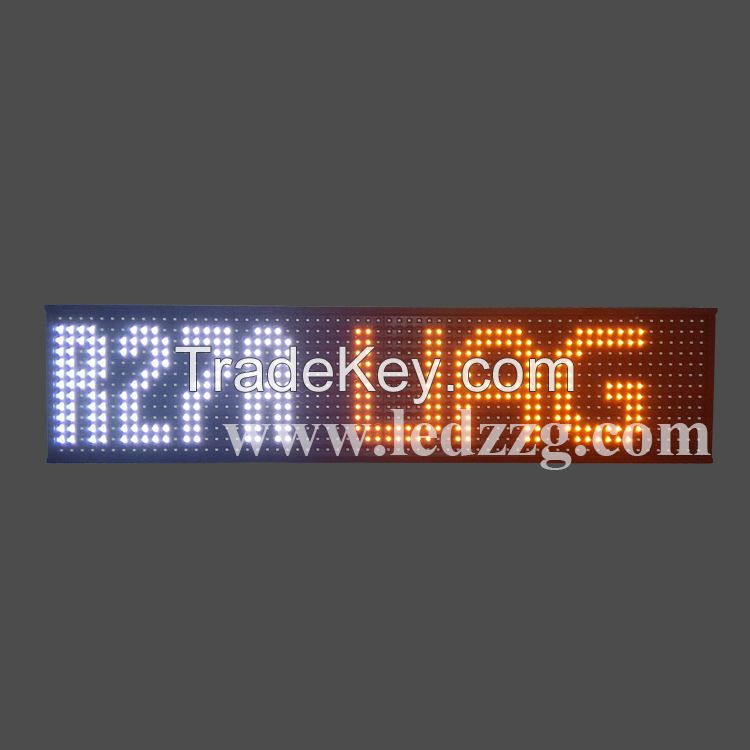 Amber Color Mini Size P6 Bus LED Display With Aluminium Alloy Frame