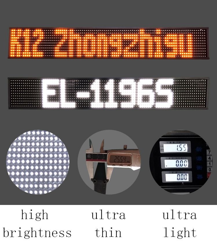 LED DISPLAY FOR city bus route stop announcement systems