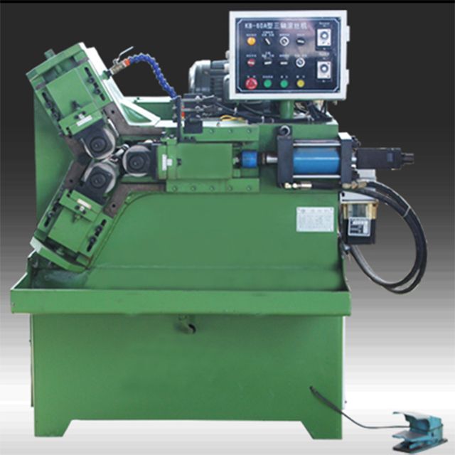 three shaft thread rolling machine