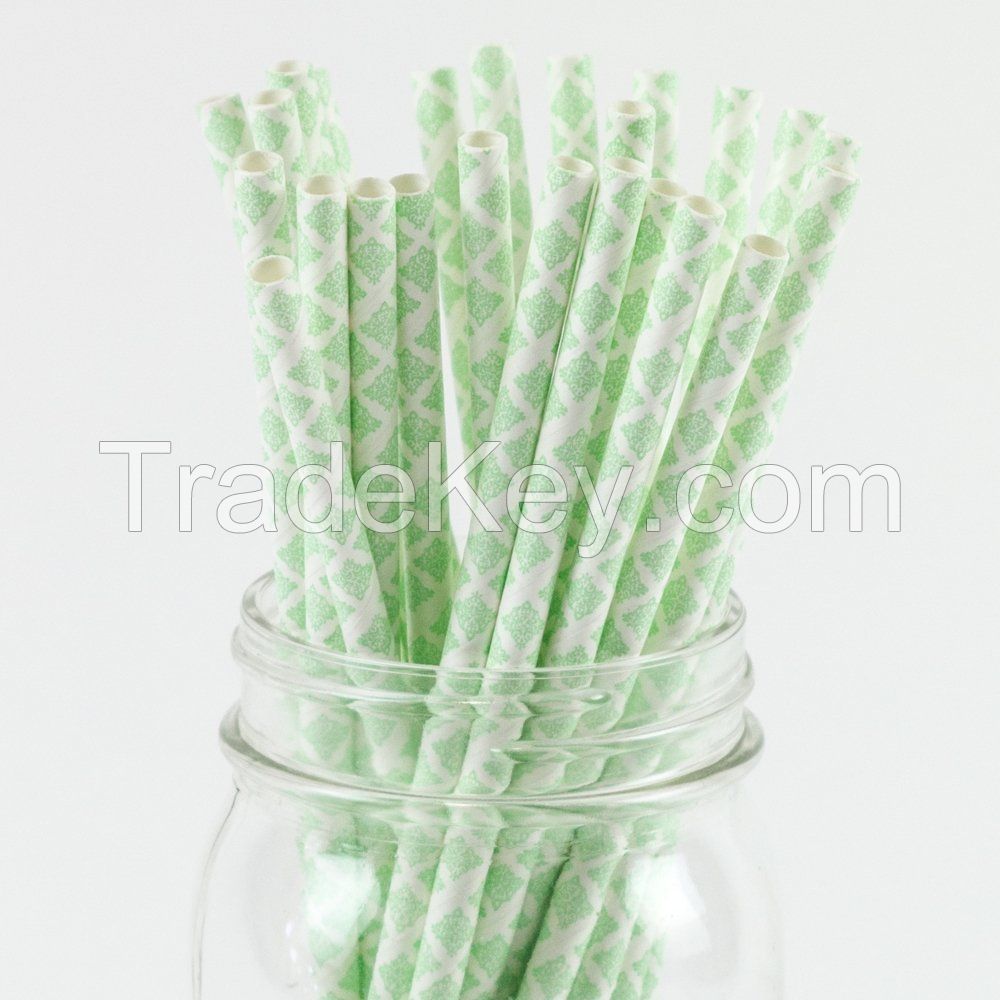 Biodegradable colorful paper straws 