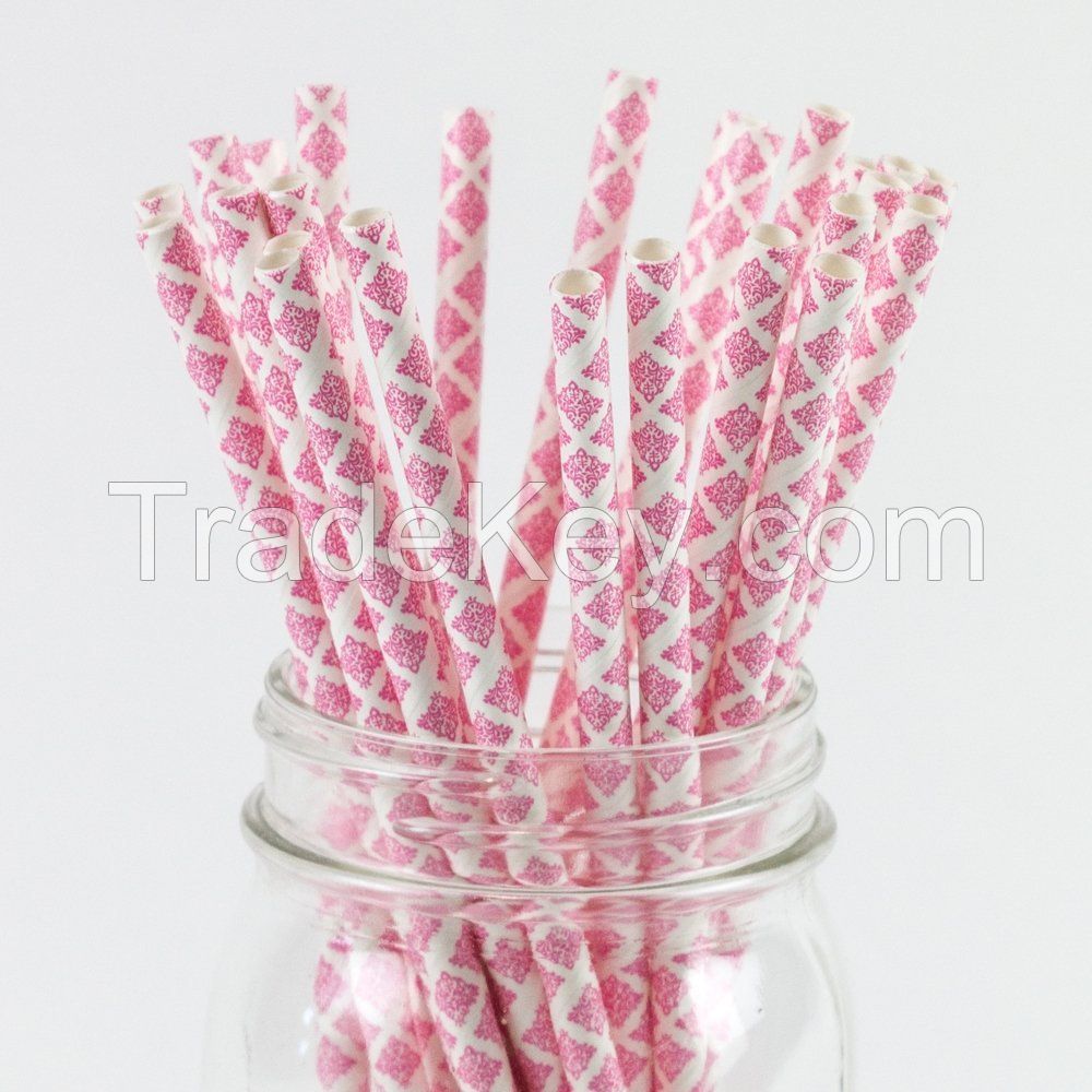 Biodegradable colorful paper straws 