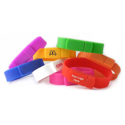 Trade Show Giveaways Wristband USB Memory Stick with Logo Imprint