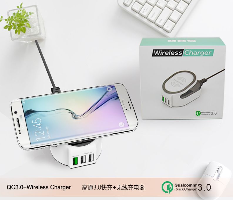 3 in 1 qualcomm quick charger  for phone