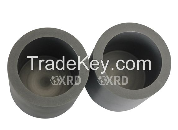 Cylindrical graphite crucible