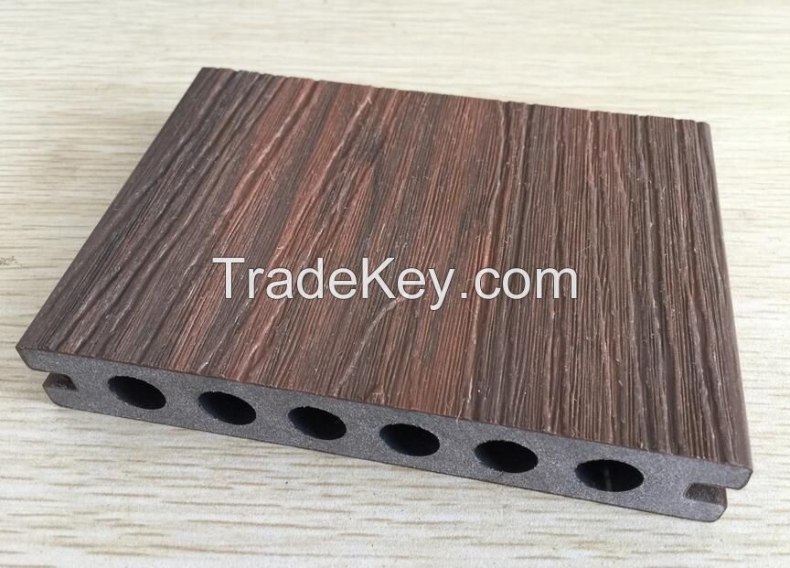 Maintenance Free 140x22mm Hollow Co-extrusion WPC Composite Decking