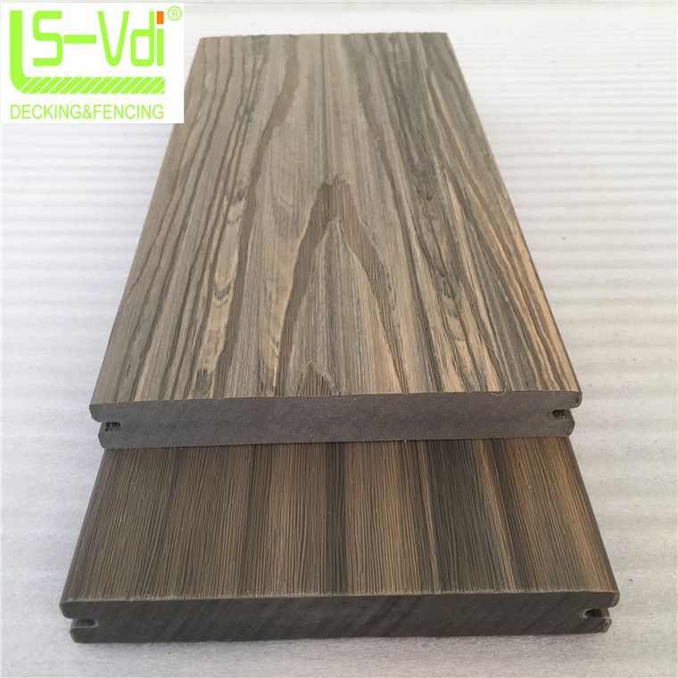 surface shielded wood plastic composite decking wooden floor wpc panel board