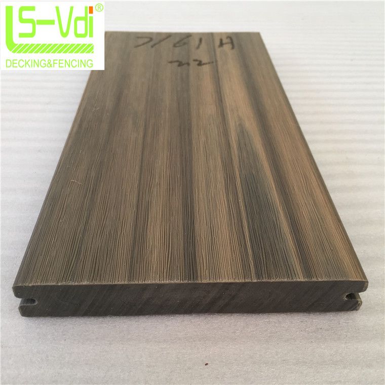 surface shielded wood plastic composite decking wooden floor wpc panel board