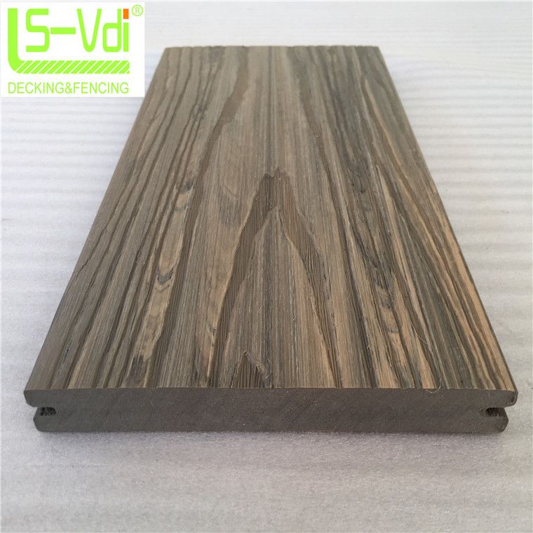 surface shielded wood plastic composite decking wooden floor wpc panel board