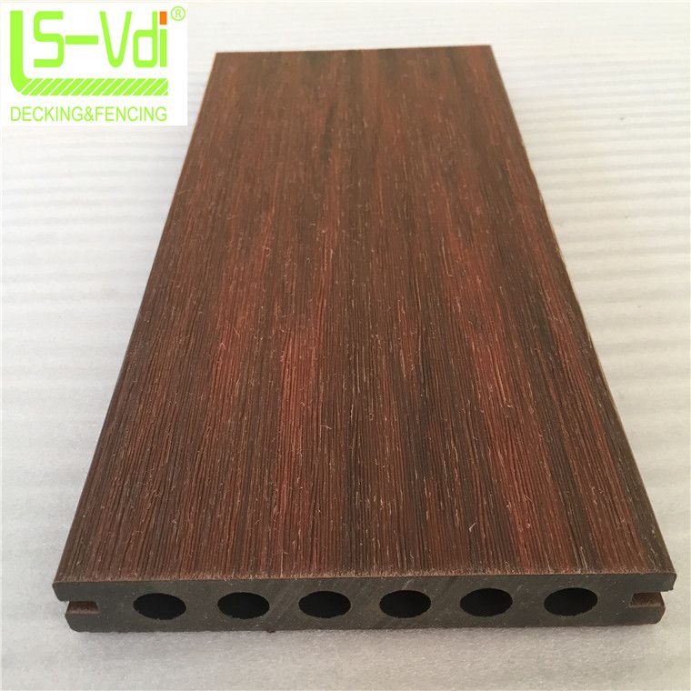 Surface PE shielded wood plastic composited floor outdoor wpc flooring wooden wpc panel