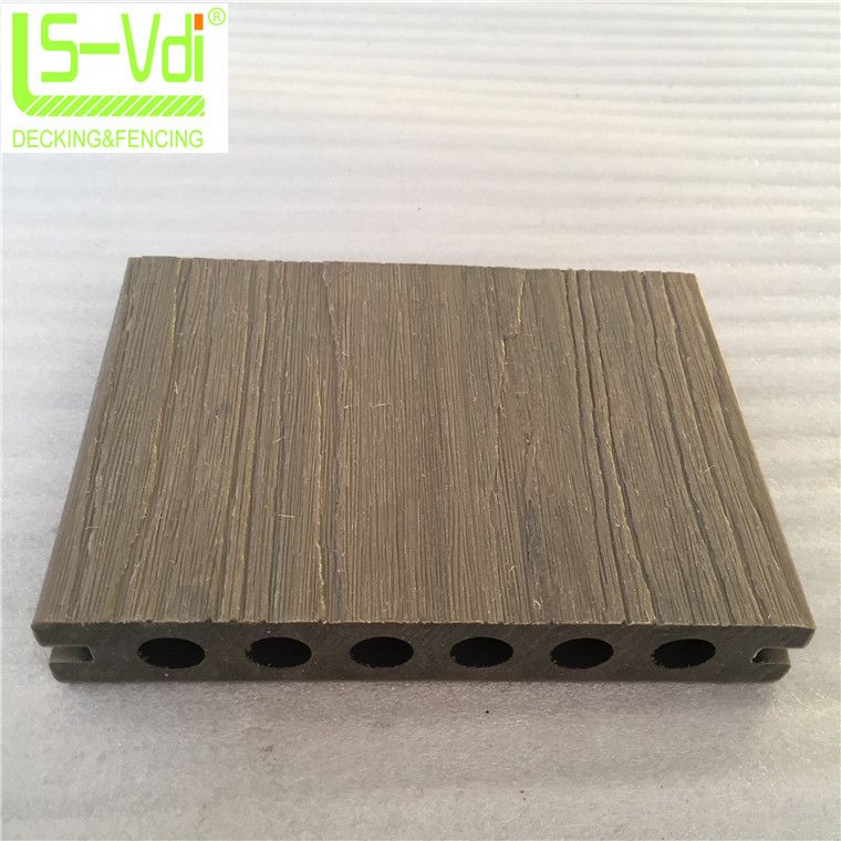 Wood plastic composite decking floor wooden swimming pool cover flooring garden d    cor lumber wpc timber profile