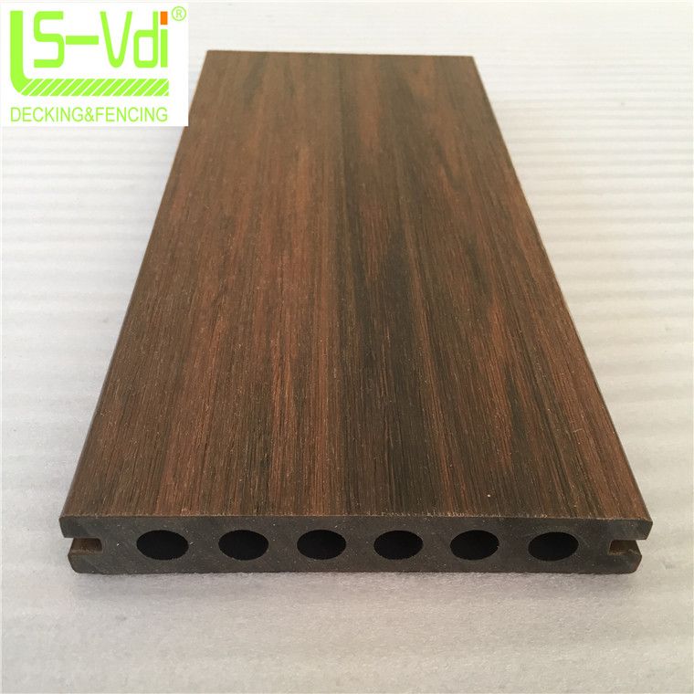 UV-resistant wood plastic composite lumber garden supply wpc decking floor wpc wood floor 140*22mm