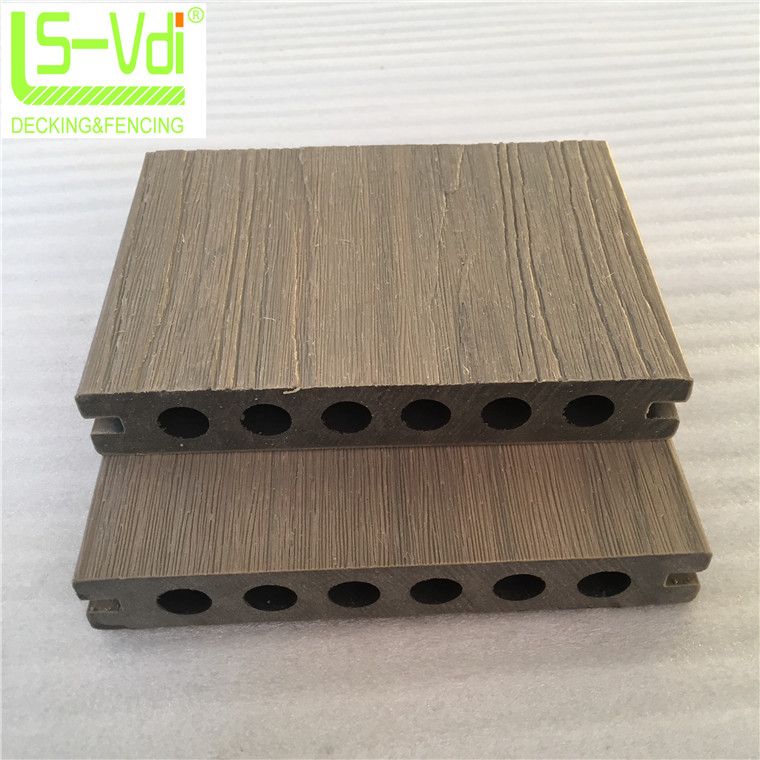 Wood plastic composite decking floor wooden swimming pool cover flooring garden d    cor lumber wpc timber profile