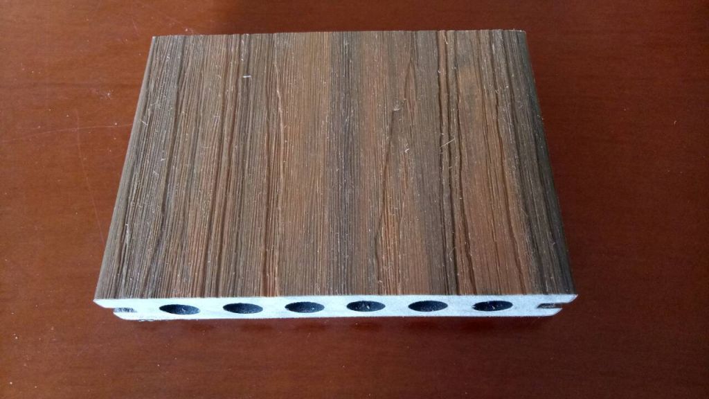 140*22mm PE shielded wood plastic composite decking UV proof wpc garden dcor landscape lumber