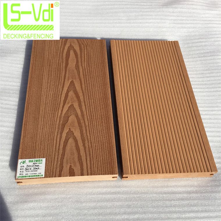 Outdoor wood plastic decking composite flooring wooden deck tile floor