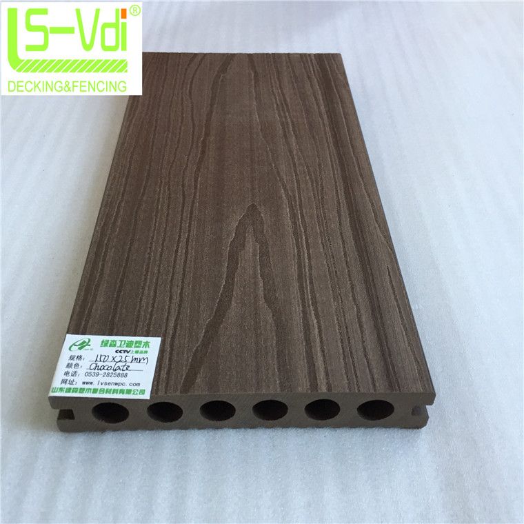 No color fading wood plastic composite decking solid garden wood floor supply deck