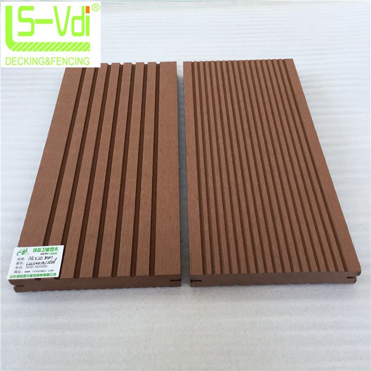 Recycle wood plastic composite flooring wpc decking deck tile for garden supply