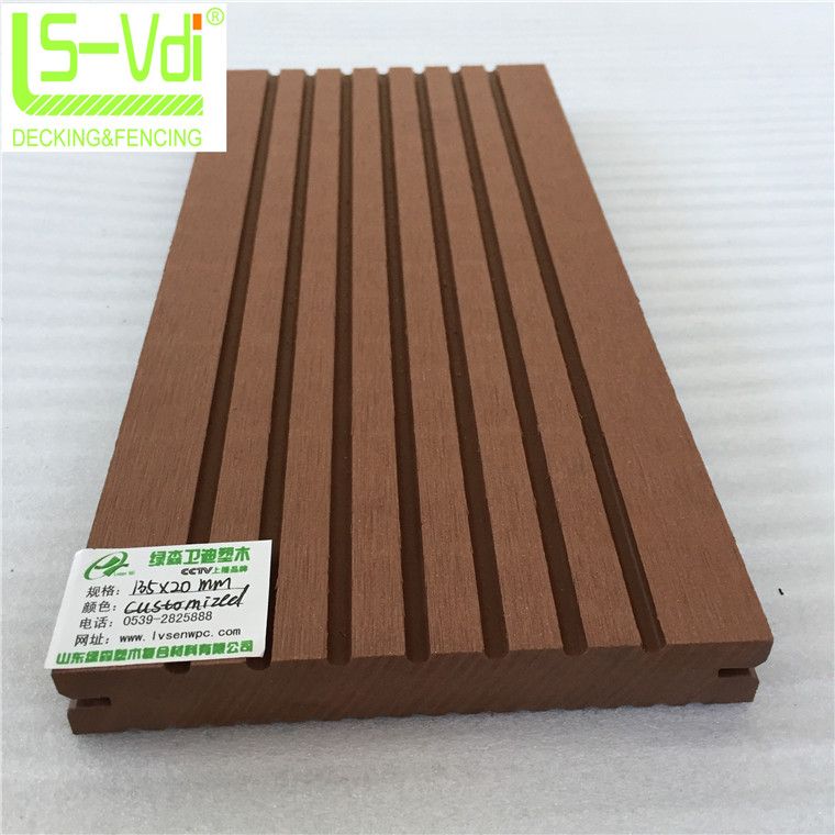 Recycle wood plastic composite flooring wpc decking deck tile for garden supply