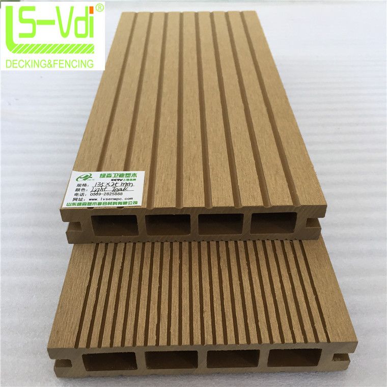 Easy installation wood plastic composite flooring wood tile fire board