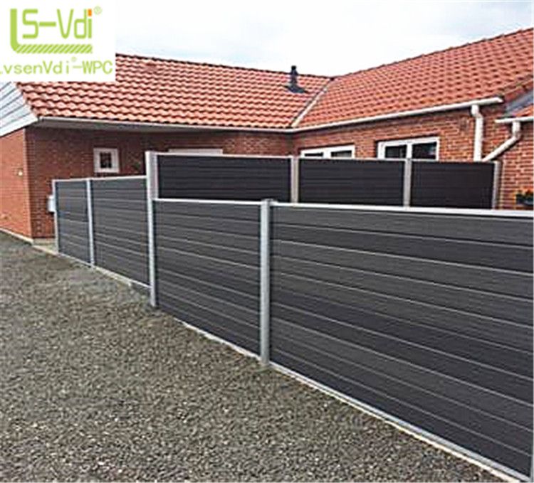 Rot proof wooden fence panels metal bamboo fence aluminium post