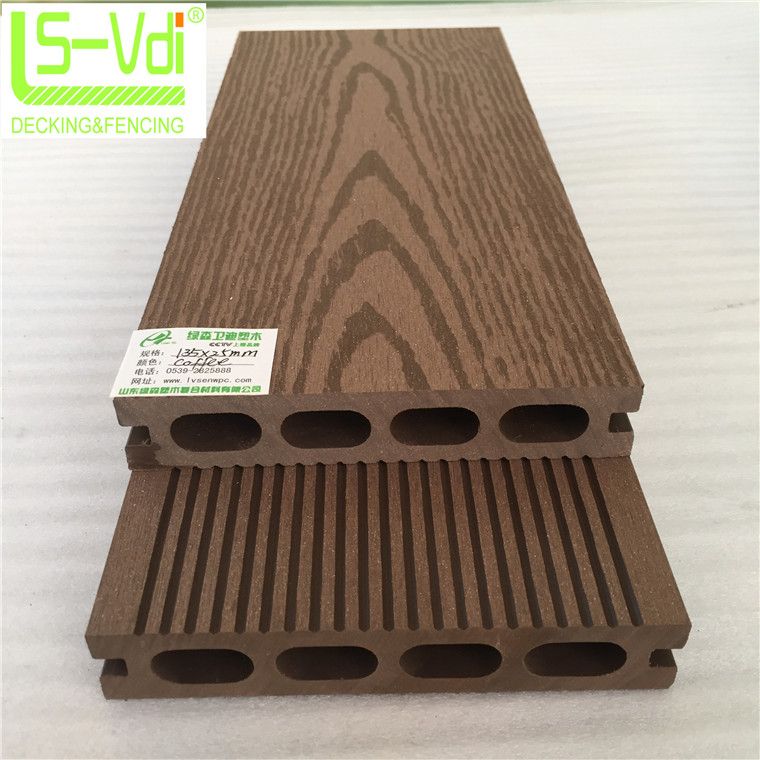 Hollow wood plastic composite flooring for garden decorations interlocking floor tiles