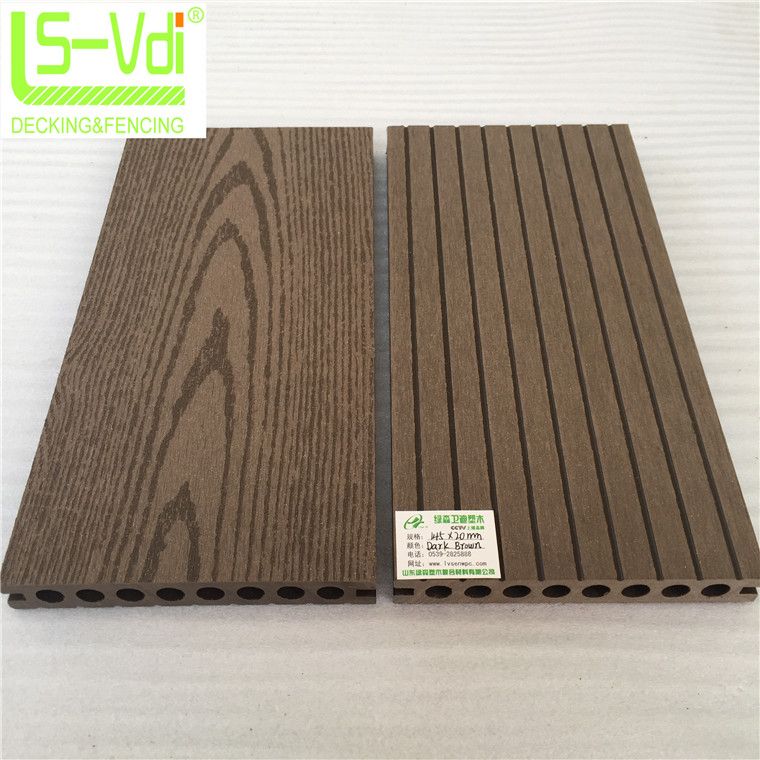 High ended wood plastic composite wood deck tile outdoor swimming pool wood paneling