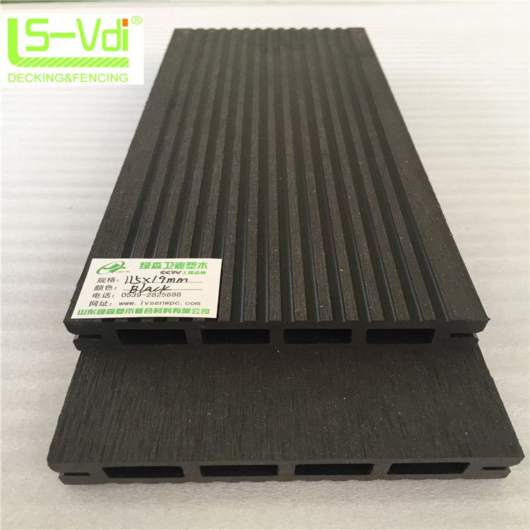 150*25mm wood plastic composite flooring wood tile board for home and garden