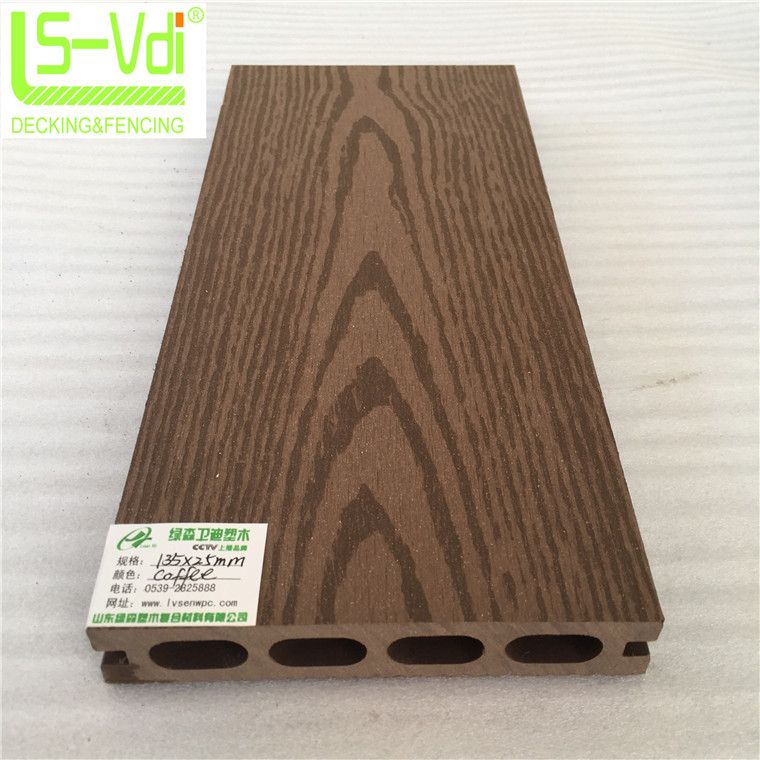 Hollow wood plastic composite flooring for garden decorations interlocking floor tiles