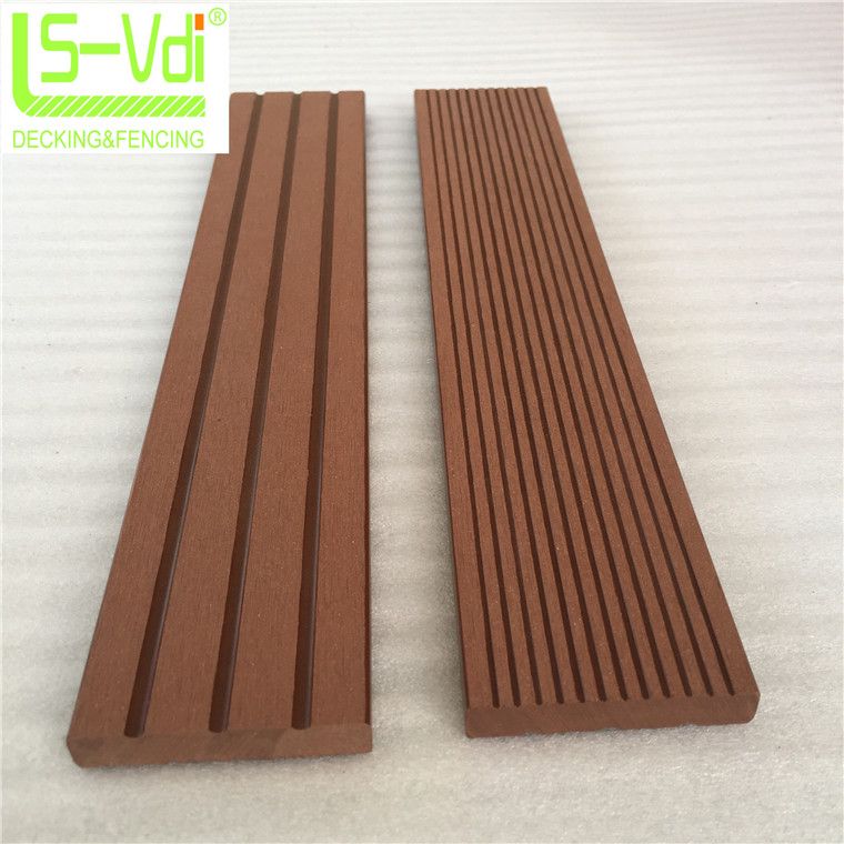 Lvsen Vdi wood plastic composite teak wood timber decking floor board