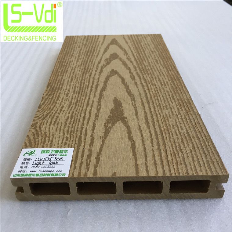 Anti-slip wood plastic composite decking wpc board wood product