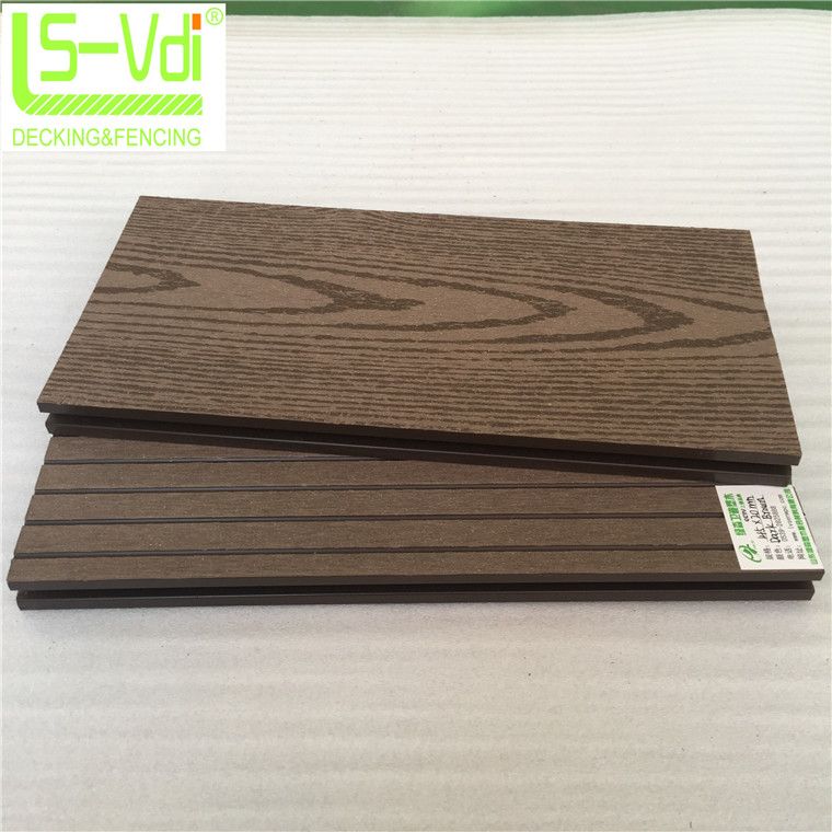 147*23mm wood plastic composite teak wood timber decking floor board