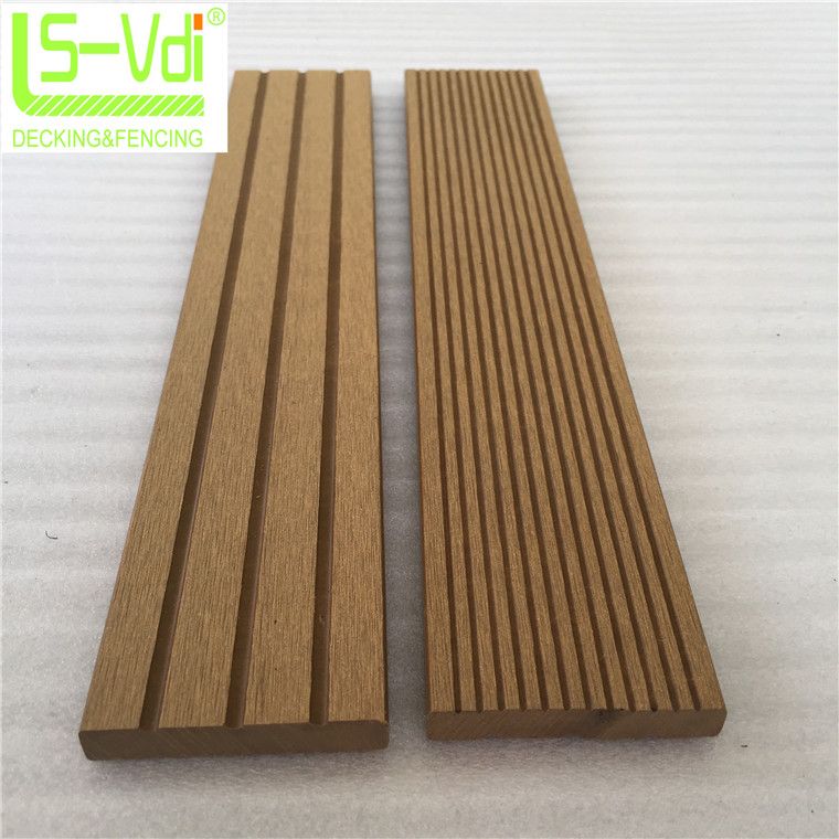 Lvsen Vdi wood plastic composite teak wood timber decking floor board