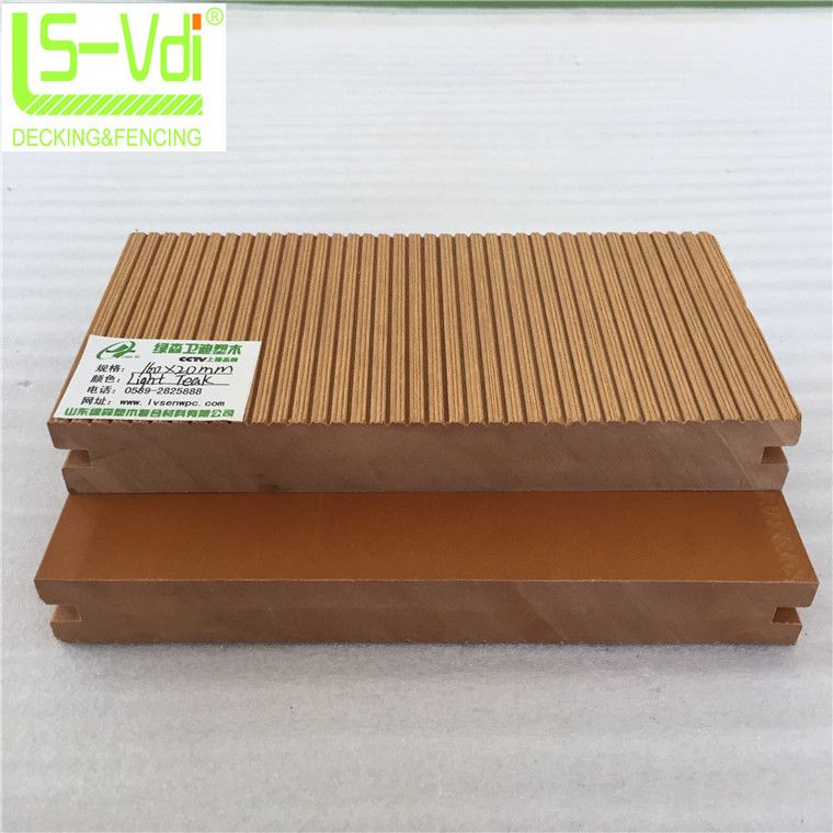 UV proof wood plastic wpc floor composite decking for garden greenhouse planks