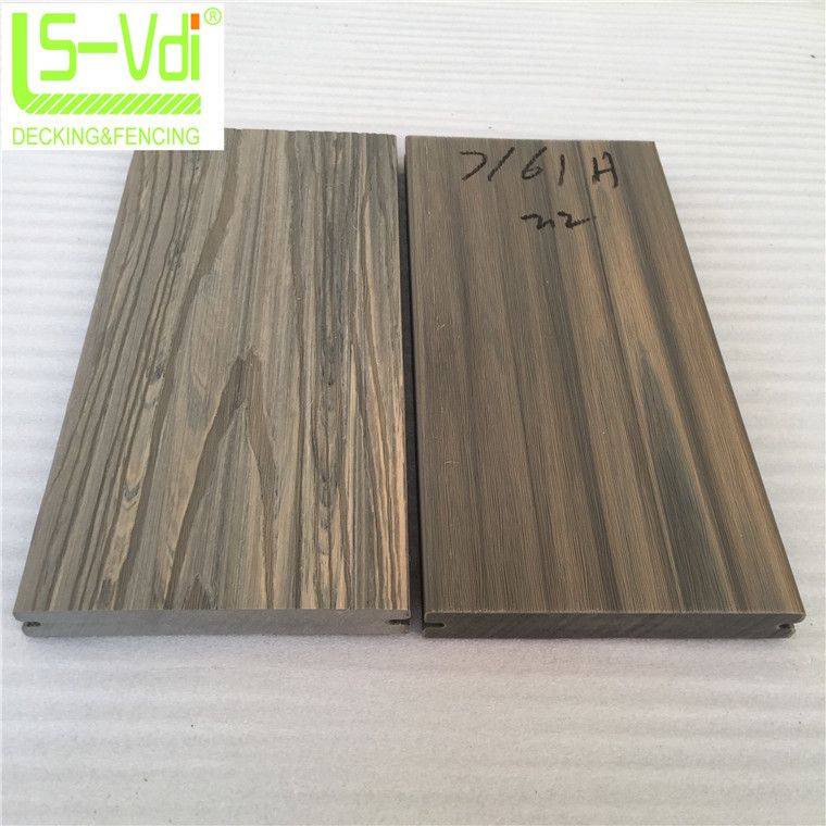 Surface shielded wood tile board for garden decoration plastic floor
