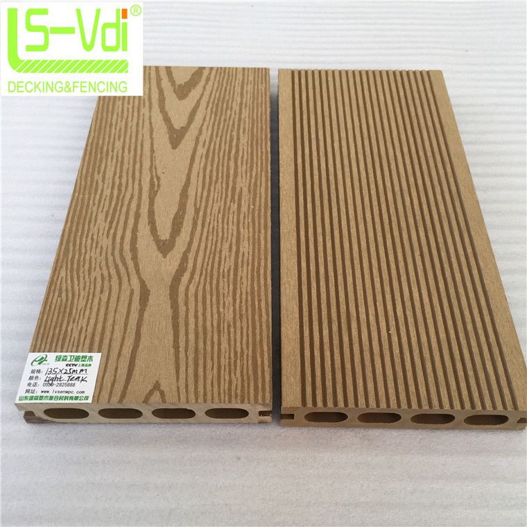 Non-slip swimming pool tile for outdoor wpc composite decking panel