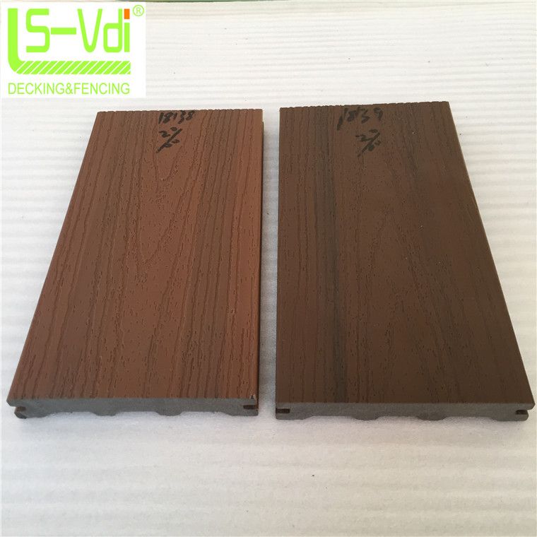 Coextrusion wood plastic composite teak wood floor for garden decoration