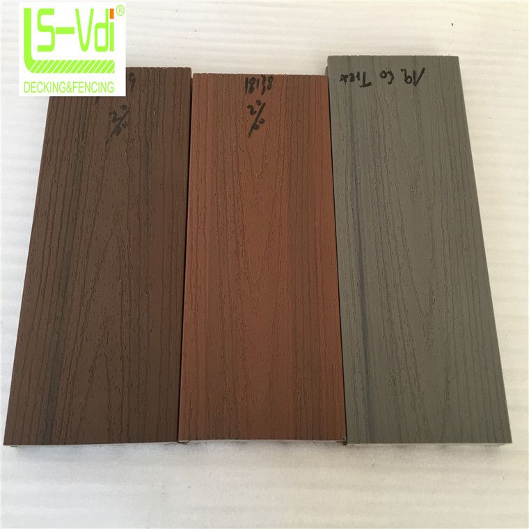 140*22mm wood plastic composite flooring panel tile for garden supply
