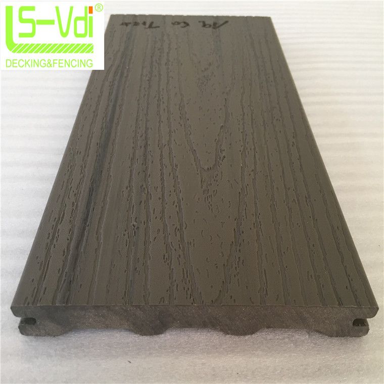 140*22mm wood plastic composite flooring panel tile for garden supply