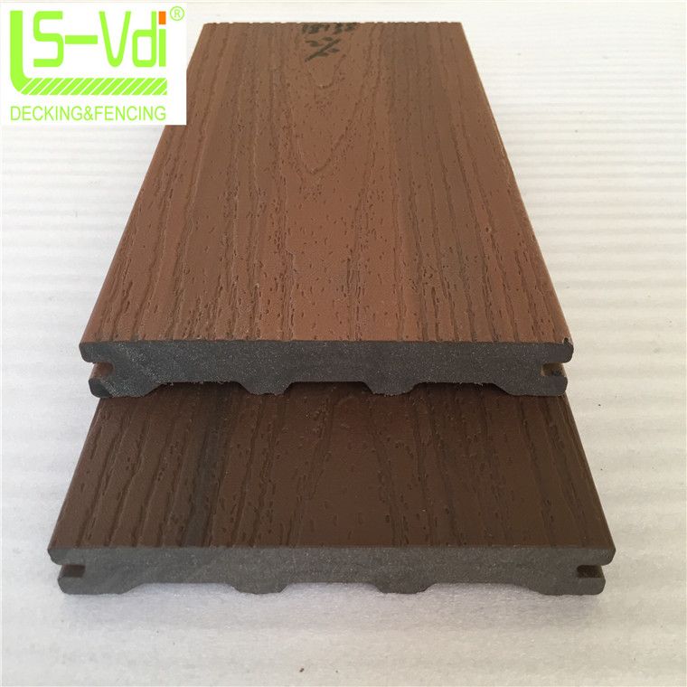 Coextrusion wood plastic composite teak wood floor for garden decoration