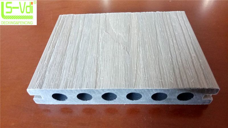 Surface shielded wood plastic composite decking cheap deck tiles wpc board for garden decoration