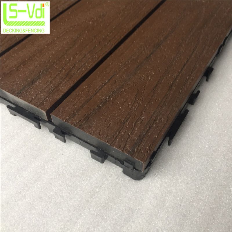 300*300 mm traditional wood plastic composite wood parquet flooring tile