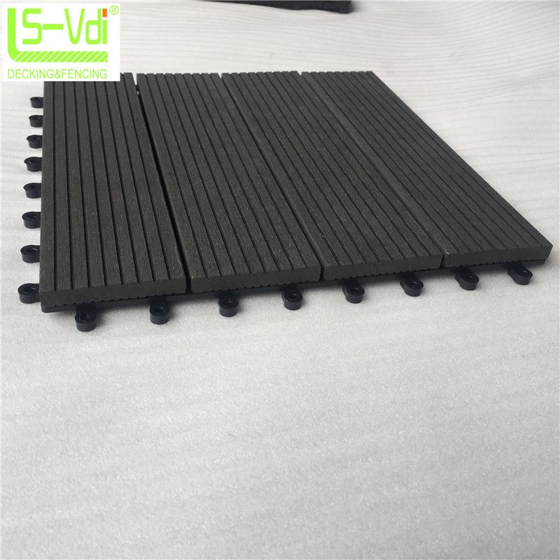 UV- resistant wood plastic composite floor tile for swimming pool low price