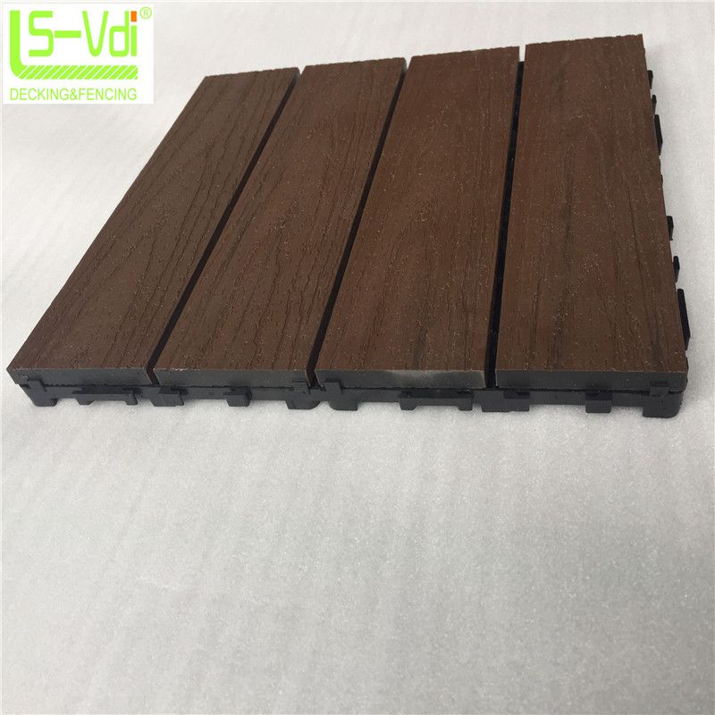 300*300 mm traditional wood plastic composite wood parquet flooring tile