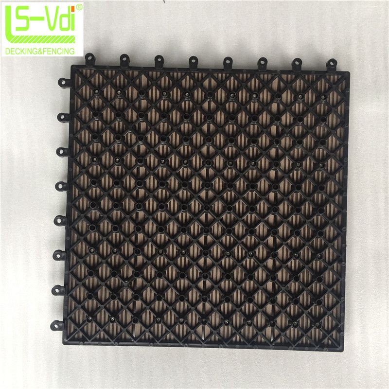 UV- resistant wood plastic composite floor tile for swimming pool low price