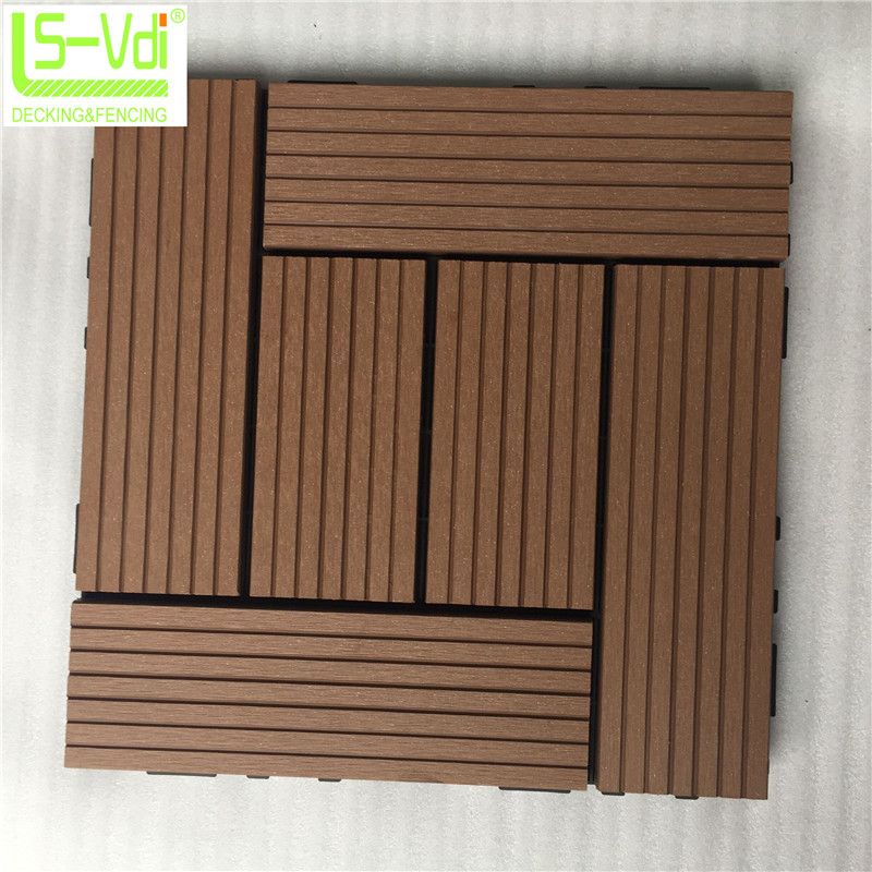 3D wood grain wpc  floor tile